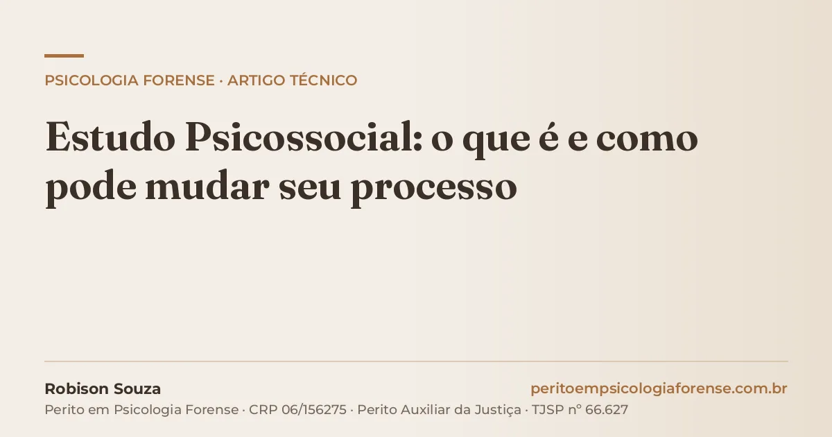 Estudo Psicossocial: o que é e como pode mudar seu processo